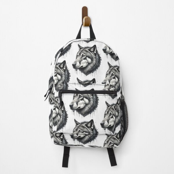 Item preview, GREY WOLF HEAD (WHITE) designed and sold by Marlon Oseguera.