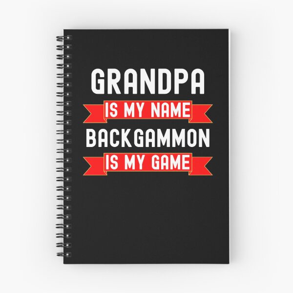 Item preview, Grandpa is my name backgammon is my game Funny Backgammon designed and sold by snowry.