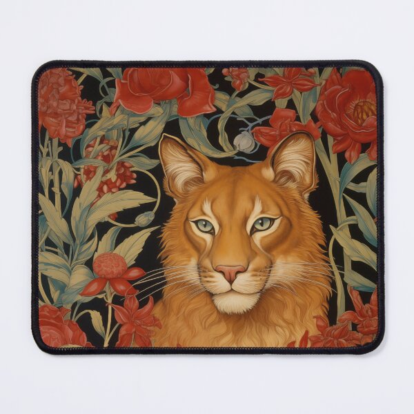 Item preview, William Morris Lynx in Red Flowers designed and sold by MidCenturyStore.