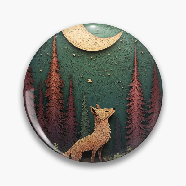 Item preview, The Fox | Spring Night Forest Art designed and sold by mothlight-vault.