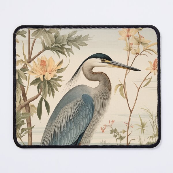 Item preview, William Morris Heron Botanical Floral designed and sold by MidCenturyStore.