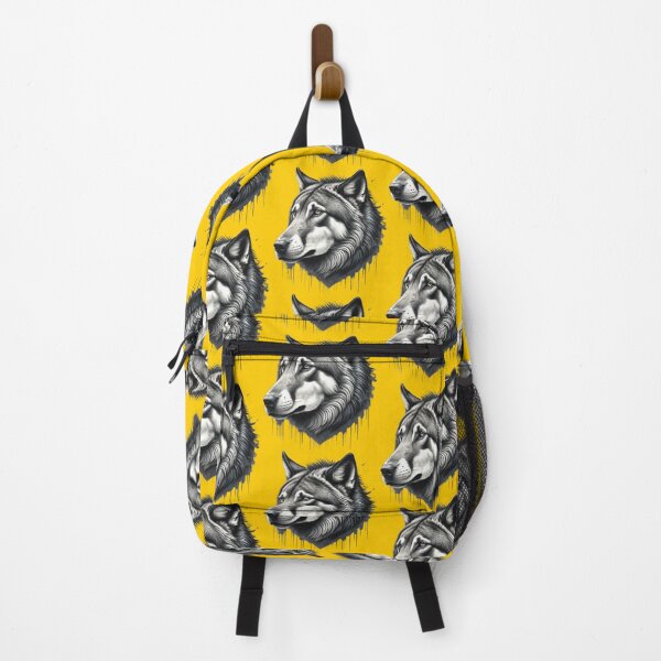 Item preview, GREY WOLF HEAD (#FFCC00) designed and sold by Marlon Oseguera.