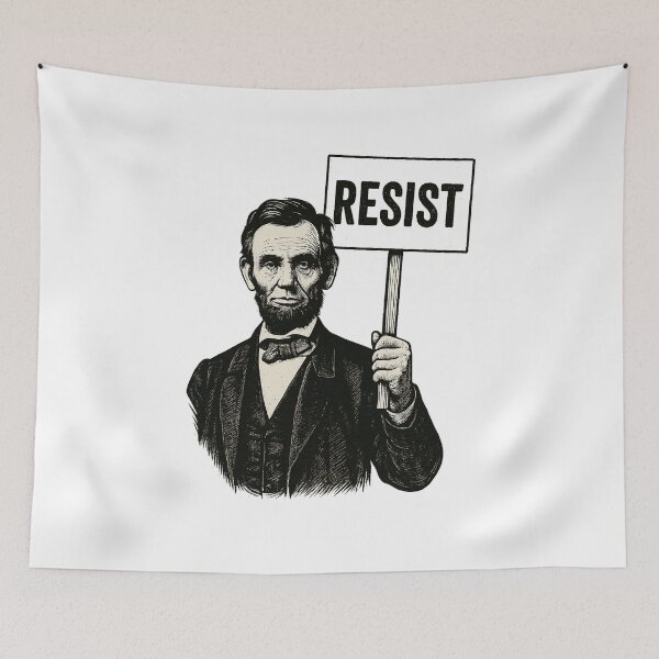 Item preview, Honest Abe Says Resist – Abraham Lincoln Protest  designed and sold by The Junto Shop.