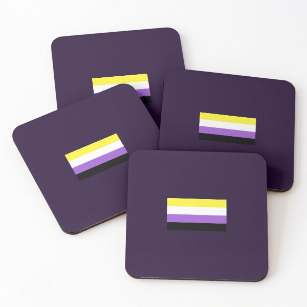 Item preview, Non Binary Flag LQBTQ+ Sticker designed and sold by SimplyPsycho.