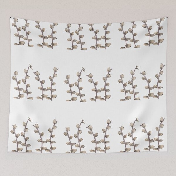 Item preview, Eucalyptus Leaf Illustration Style Plant Art Pattern. designed and sold by Xieurabbit.