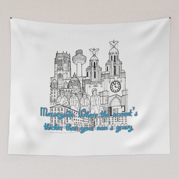 Item preview, Merseyside Where The Accent’s designed and sold by EyeSpyChaos.