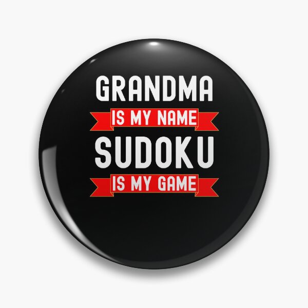 Item preview, Grandma is my name Sudoku is my game funny Sudoku humor designed and sold by snowry.
