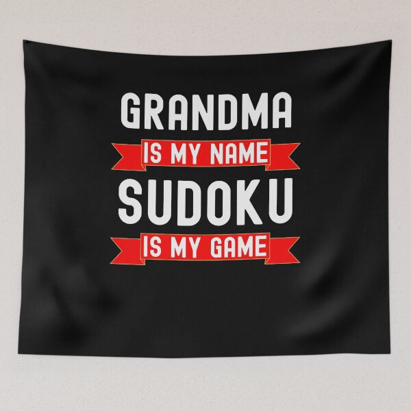 Item preview, Grandma is my name Sudoku is my game funny Sudoku humor designed and sold by snowry.