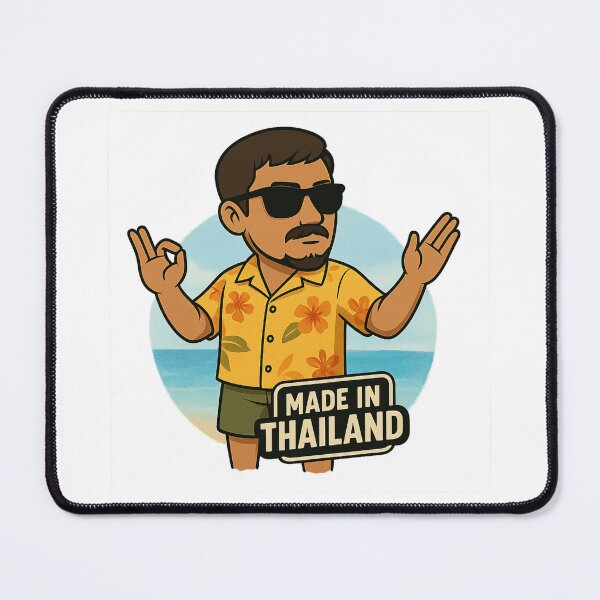 Item preview, Made in Thailand – Beach Vibes Cartoon Design designed and sold by Ironzoulz.