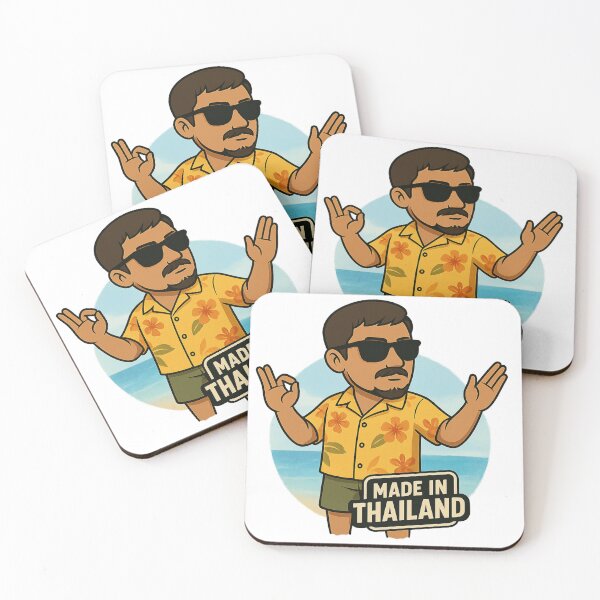 Item preview, Made in Thailand – Beach Vibes Cartoon Design designed and sold by Ironzoulz.