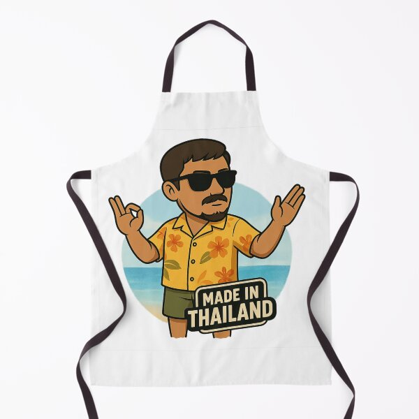 Item preview, Made in Thailand – Beach Vibes Cartoon Design designed and sold by Ironzoulz.