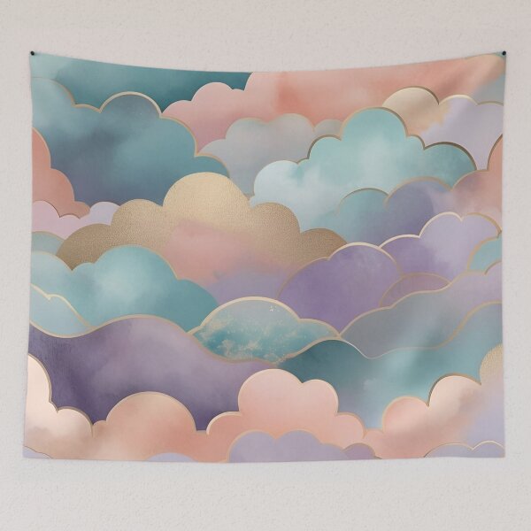 Item preview, Dreamy Pastel Cloudscape designed and sold by Good Vibes .
