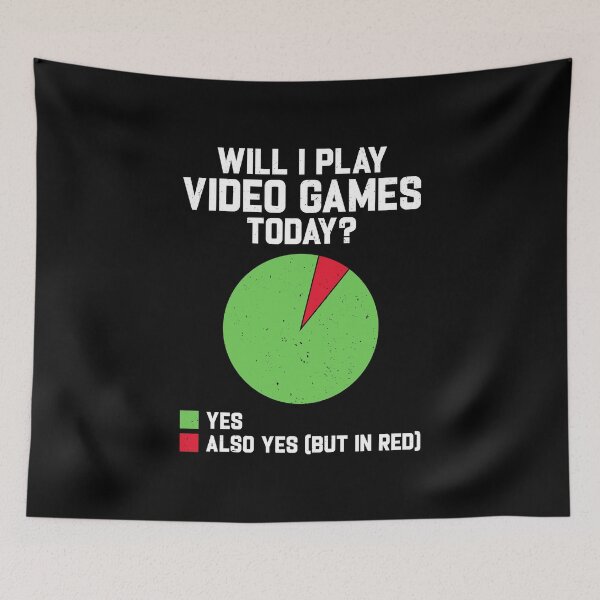 Item preview, Will I play Video Games today Funny Gamer Gaming designed and sold by DexertimaArt.