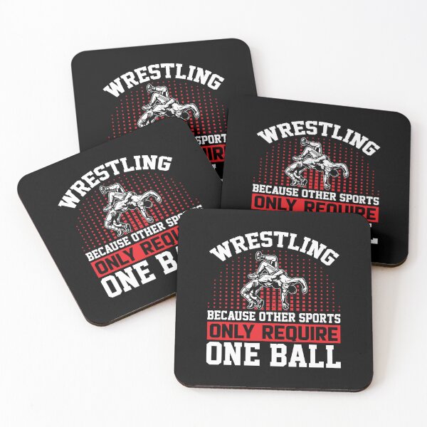Item preview, Wrestling Because Other Sports Require One Ball Wrestler designed and sold by DexertimaArt.