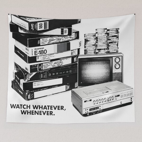 Item preview, Retro VHS Black and White – Vintage 80s & 90s designed and sold by We-Open-Minds.