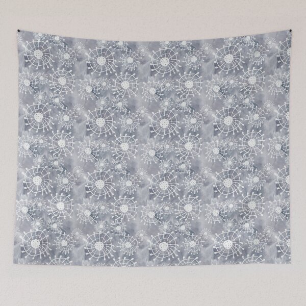 Item preview, Boho batik blue pattern designed and sold by WorldofJayDesign.
