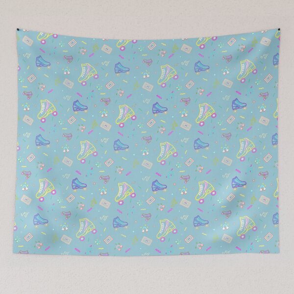 Item preview, Retro Neon Disco Colorful Pattern designed and sold by WorldofJayDesign.