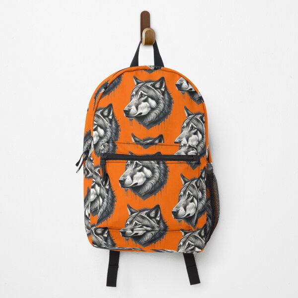Item preview, GREY WOLF HEAD (#FF6600) designed and sold by Marlon Oseguera.