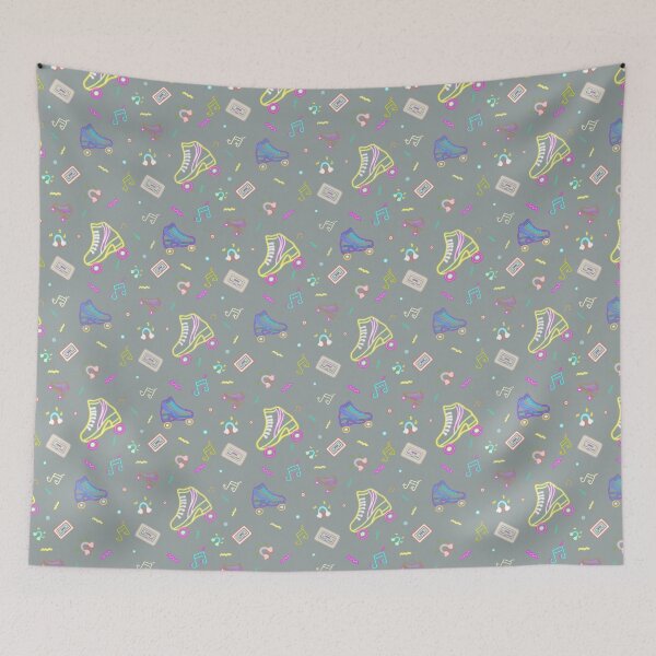 Item preview, Retro Neon Disco Colorful Pattern designed and sold by WorldofJayDesign.