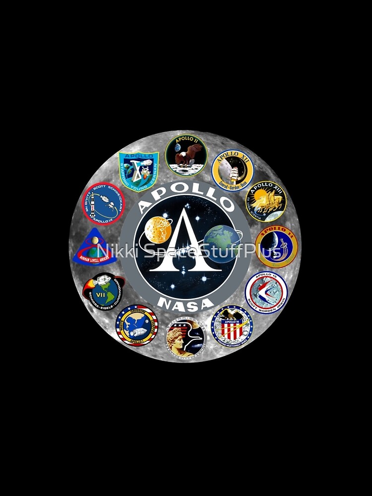 Thumbnail 5 of 5, A-Line Dress, Apollo Mission Composite Logo designed and sold by Spacestuffplus.