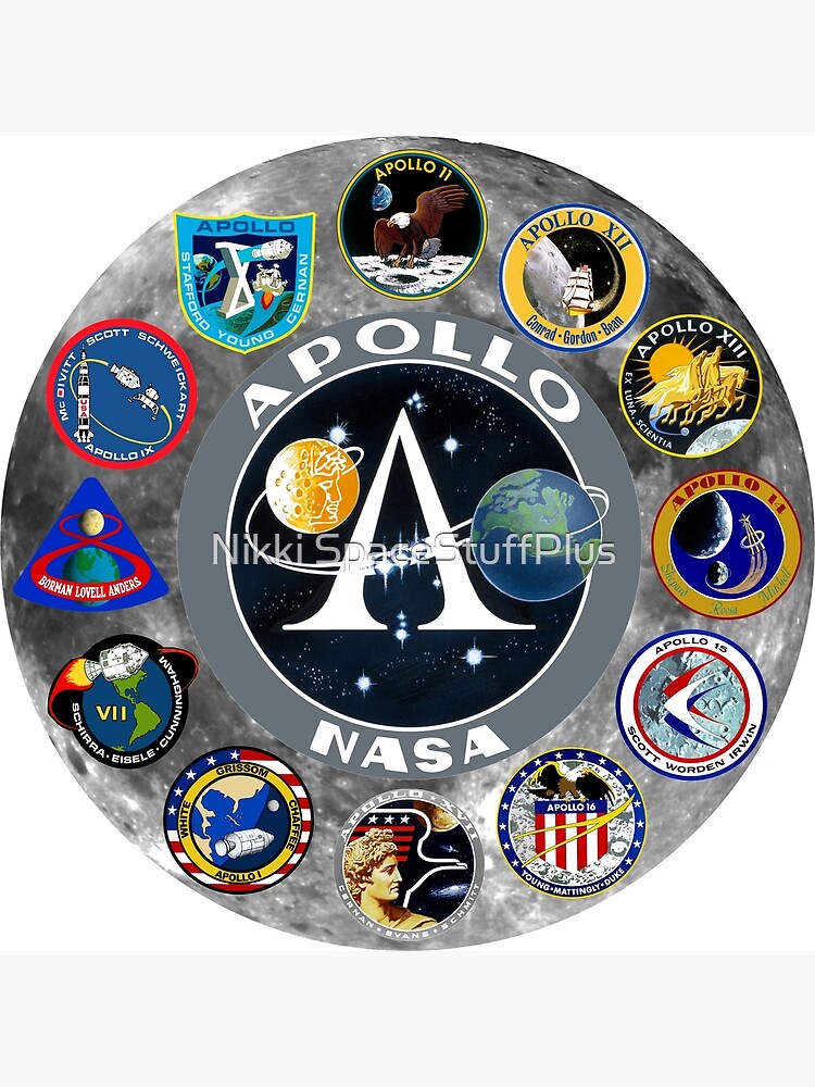 Disover Apollo Mission Composite Logo Premium Matte Vertical Poster