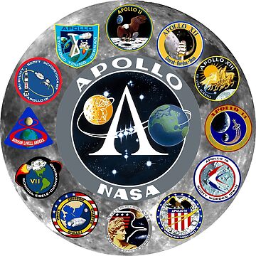 Artwork thumbnail, Apollo Mission Composite Logo by Nikki SpaceStuffPlus