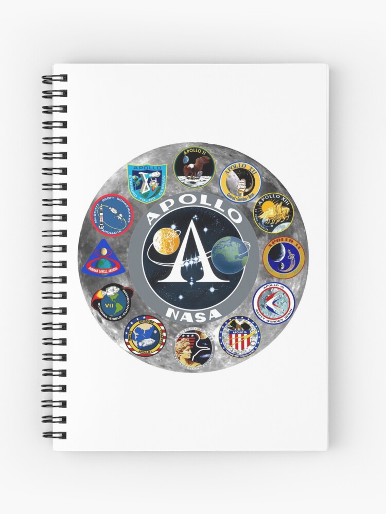 Thumbnail 1 of 3, Journal, Apollo Mission Composite Logo designed and sold by Spacestuffplus.