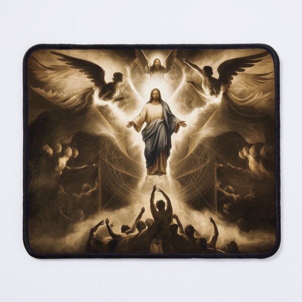 Item preview, The Divine Paradox – The Eternal Dance of Light and Shadow in Faith designed and sold by Fruzbt.