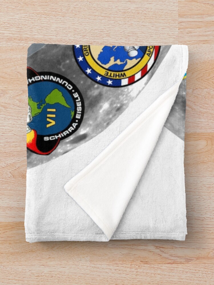 Thumbnail 3 of 6, Throw Blanket, Apollo Mission Composite Logo designed and sold by Spacestuffplus.