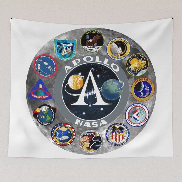 Item preview, Apollo Mission Composite Logo designed and sold by Nikki SpaceStuffPlus.
