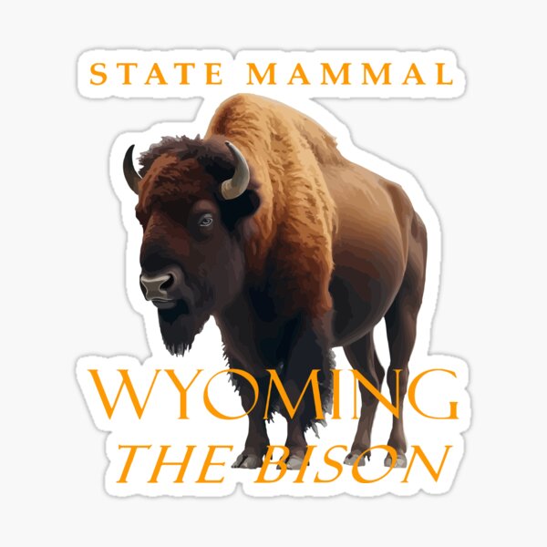 Item preview, Wyoming Territory Mammal The Bison designed and sold by taiche.