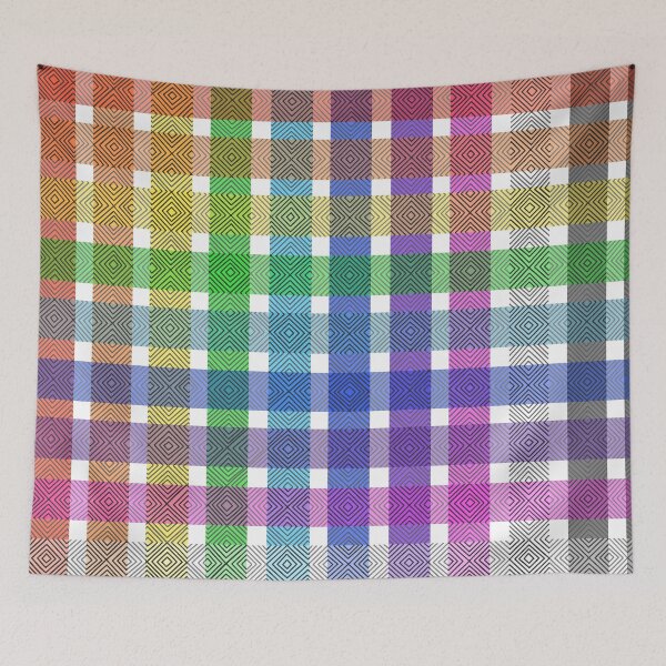 Item preview, Rainbow Plaid designed and sold by 13mtm80-Designs.