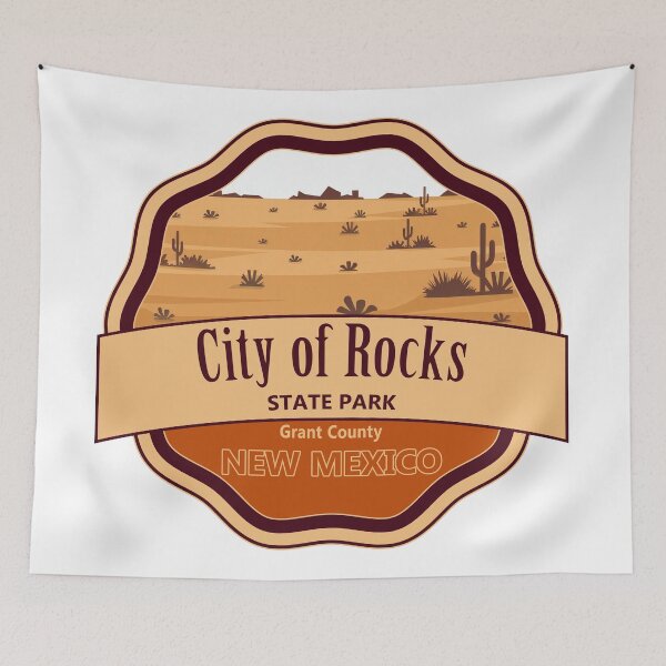 Item preview, City of Rocks State Park Grant County New Mexico designed and sold by Wanderful-roads.