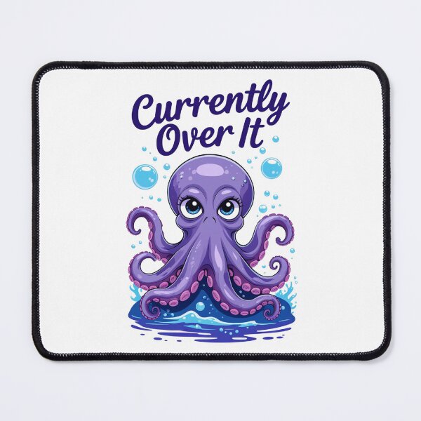 Item preview, Grumpy Octopus - Currently Over It designed and sold by BaisaStudio.