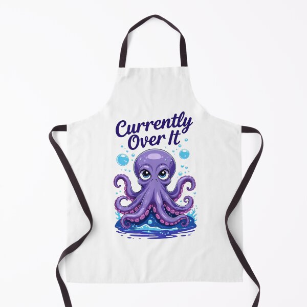 Item preview, Grumpy Octopus - Currently Over It designed and sold by BaisaStudio.