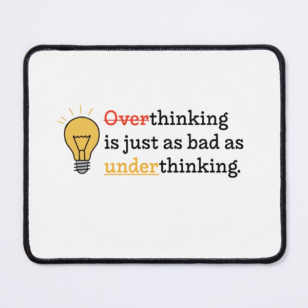 Item preview, Overthinking vs. Overcoming - Motivational Sticker designed and sold by Nouveaupattern.