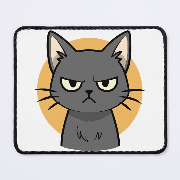 Item preview, Cute but Grumpy Cat Illustration designed and sold by imaginariun.