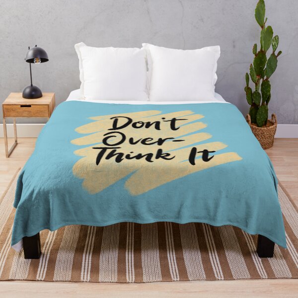 Item preview, Don't Overthink It - Motivational Overthinker Quote Design designed and sold by Basma Store.
