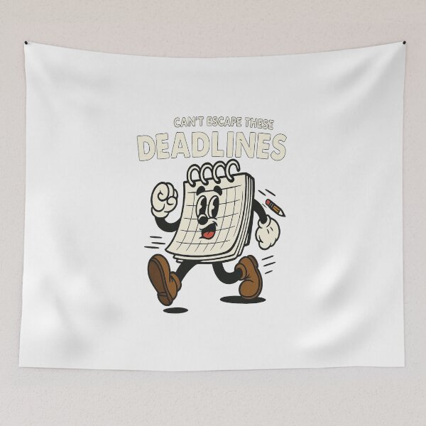 Item preview, Running From Deadlines – Retro Planner Panic designed and sold by mikoscha.
