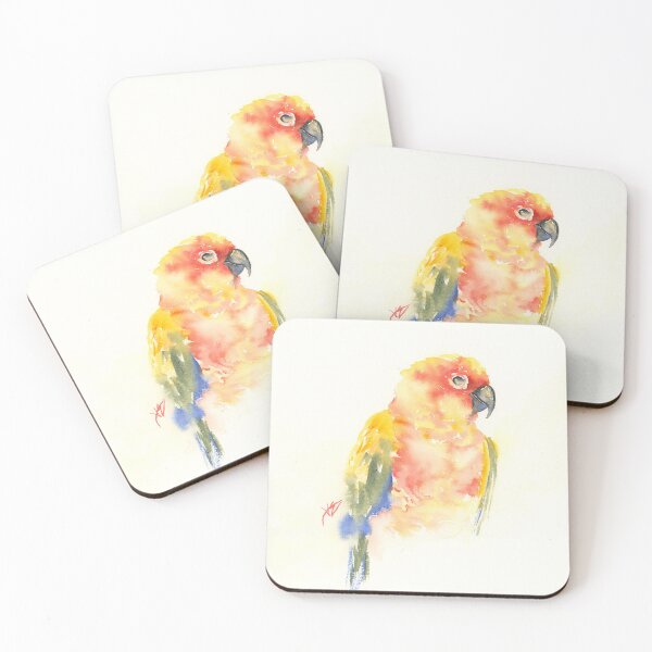 Item preview, Sun Conure Loose Watercolor Painting designed and sold by Valerie Englehart.
