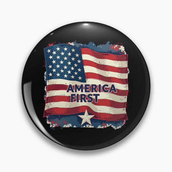 Item preview, "America First" - Patriotic Flag designed and sold by MySheetMusicArt.
