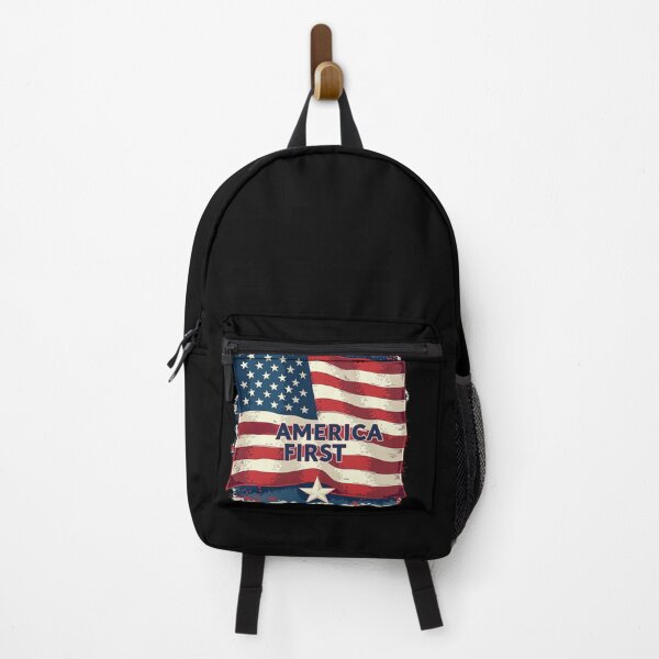 Item preview, "America First" - Patriotic Flag designed and sold by MySheetMusicArt.