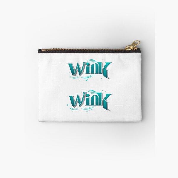 Item preview, "Wink Wink - Stylish 3D Typography with Aqua Aesthetic and Playful Design" designed and sold by IINSPIRA.