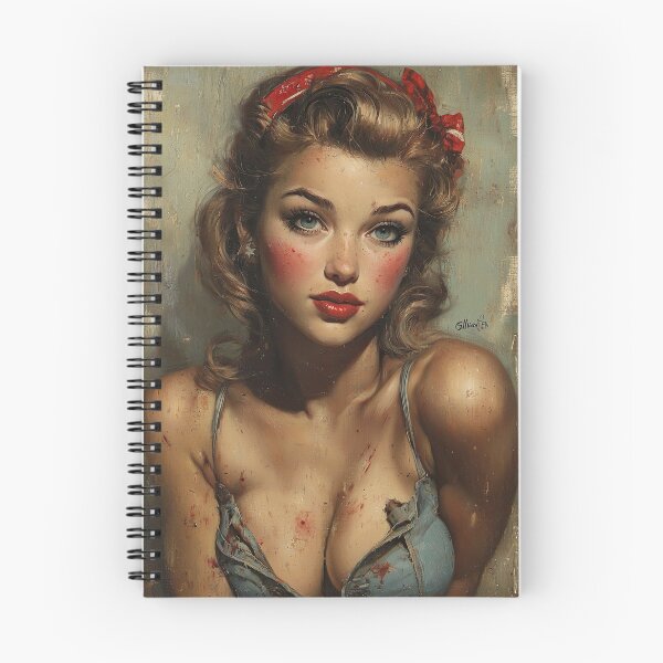 Item preview, Sunlit pin-up beauty on textured wood background designed and sold by Piotrek0001.