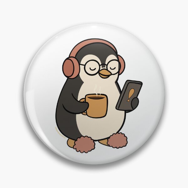 Artikelvorschau, Cozy Penguin – Hörbuch & Kaffee-Vibes entworfen und verkauft von EnchantedGremlinLoot.
