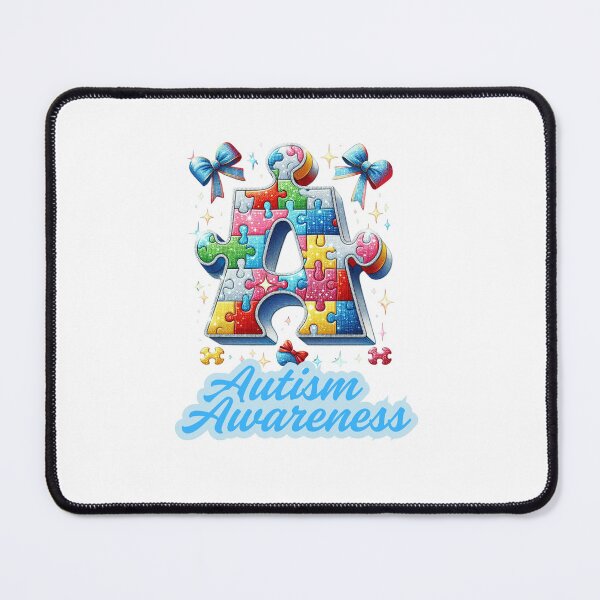 Item preview, Puzzle A for Autism Awareness, Support Neurodiversity, Coquette Bows, Inclusion shirt, We wear Blue, Special Education designed and sold by Ceevie Design.
