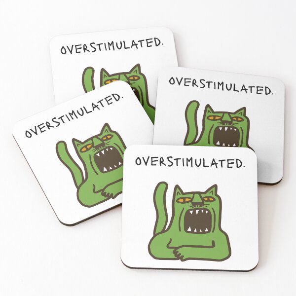 Item preview, Overstimulated cat designed and sold by silver-hippie.