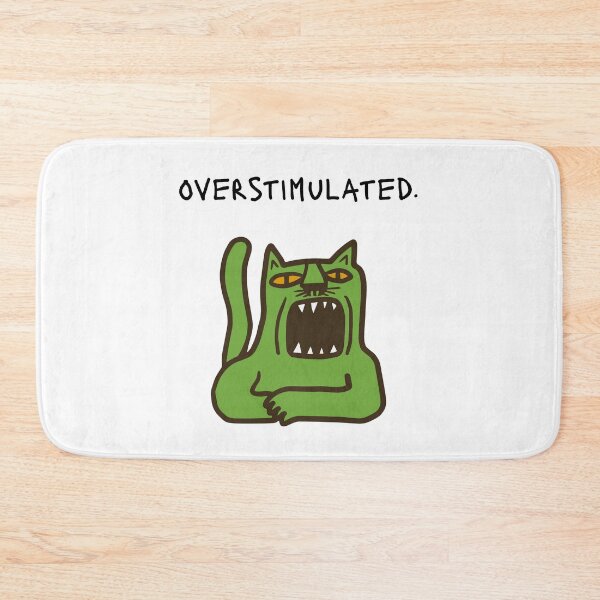 Item preview, Overstimulated cat designed and sold by silver-hippie.