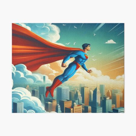 Item preview, Man Flying  and Epic Superhero Artwork designed and sold by ForzaNapole.