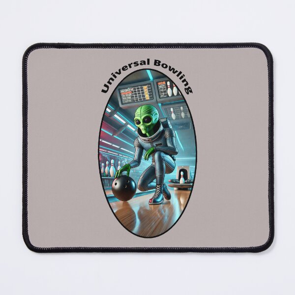 Item preview, Vintage Space Alien with a Bowling Ball in an Alley URM designed and sold by urmaddad.
